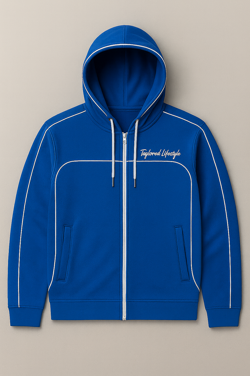 Nipsey Blue and White New Taylored Sweatsuit